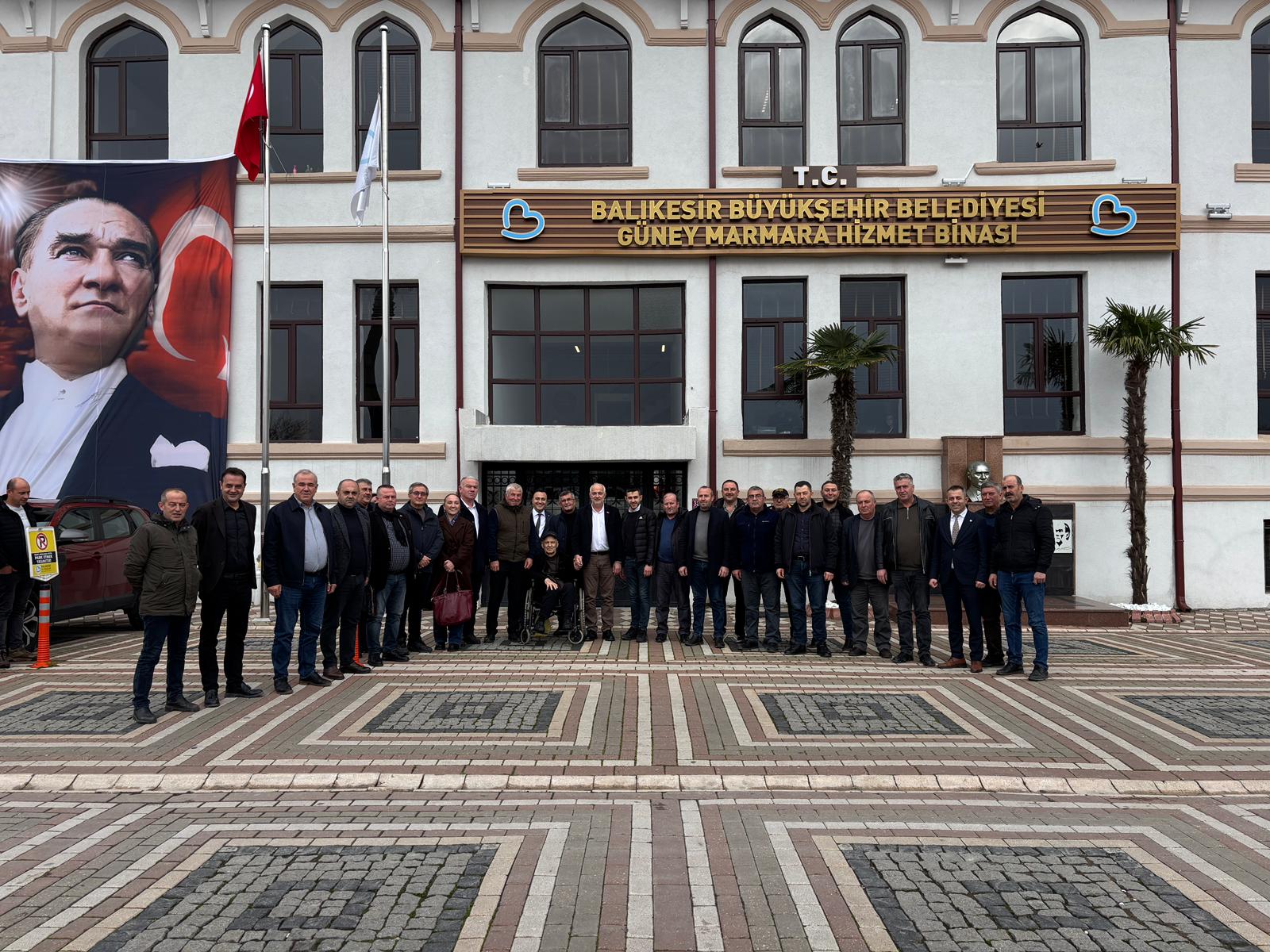 Büyükşehir hizmetlerine Bandırmalı muhtarlardan tam not
