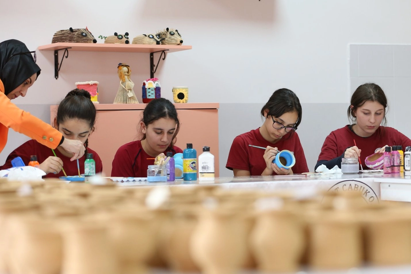 Bursa’da ortaokul öğrencileri çömlek yapımıyla tanıştı