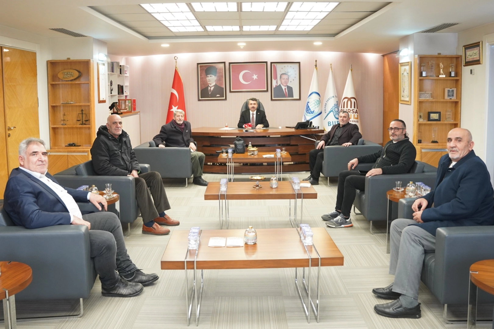 Bursa’da yaşayan Pasinliler’den Yıldırım’a ziyaret