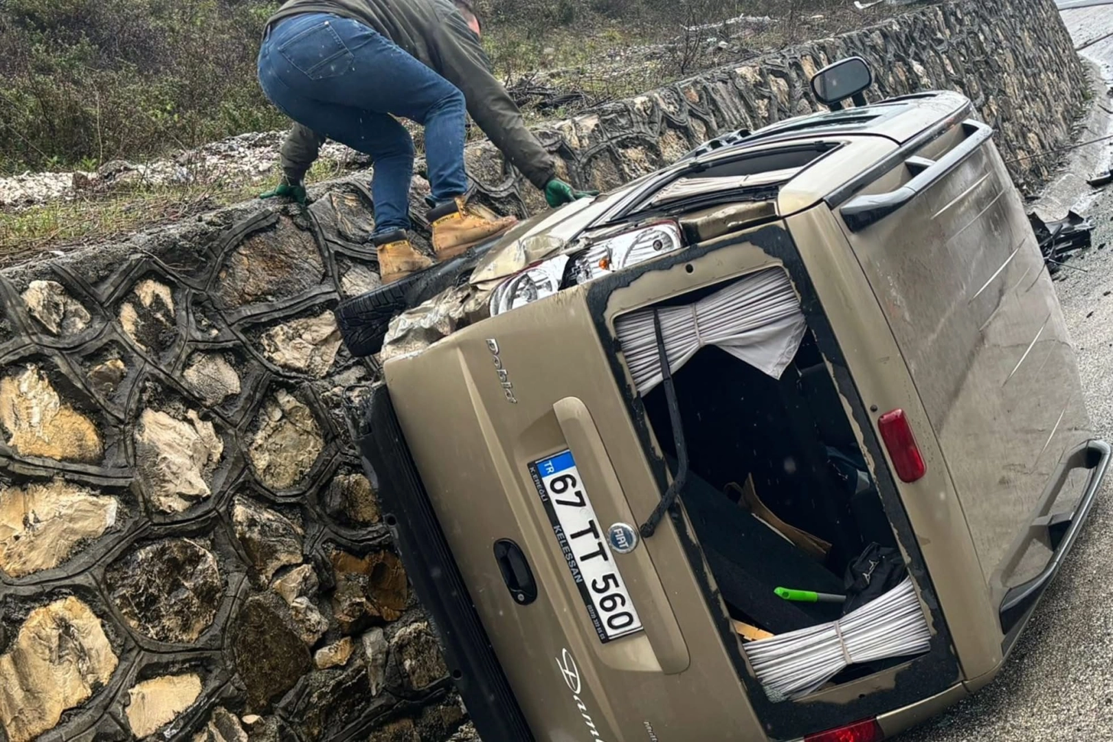 Düzce Akçakoca’da trafik kazası: 1 yaralı