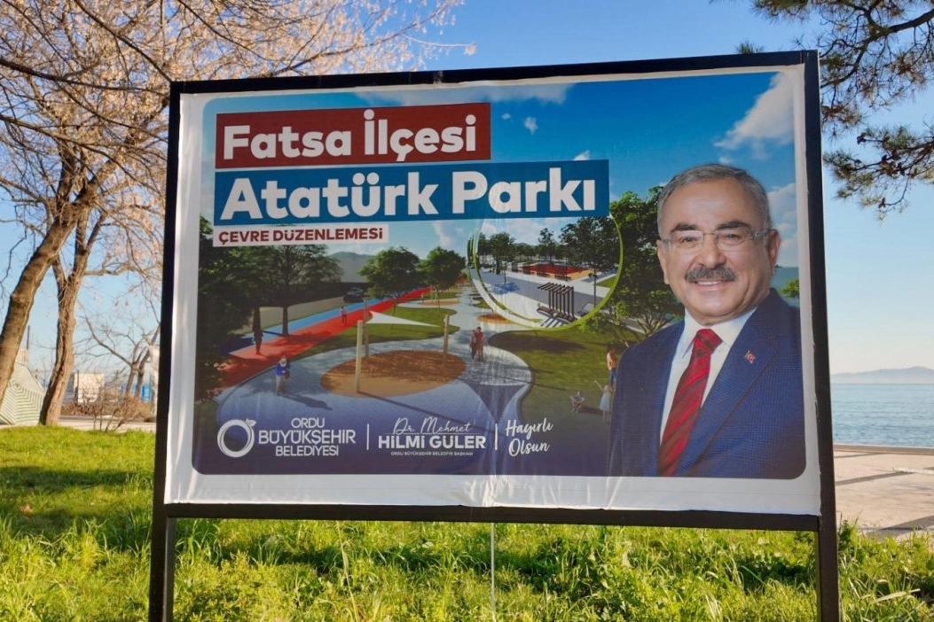 Ordu’da Fatsa Atatürk Parkı sil baştan yenileniyor