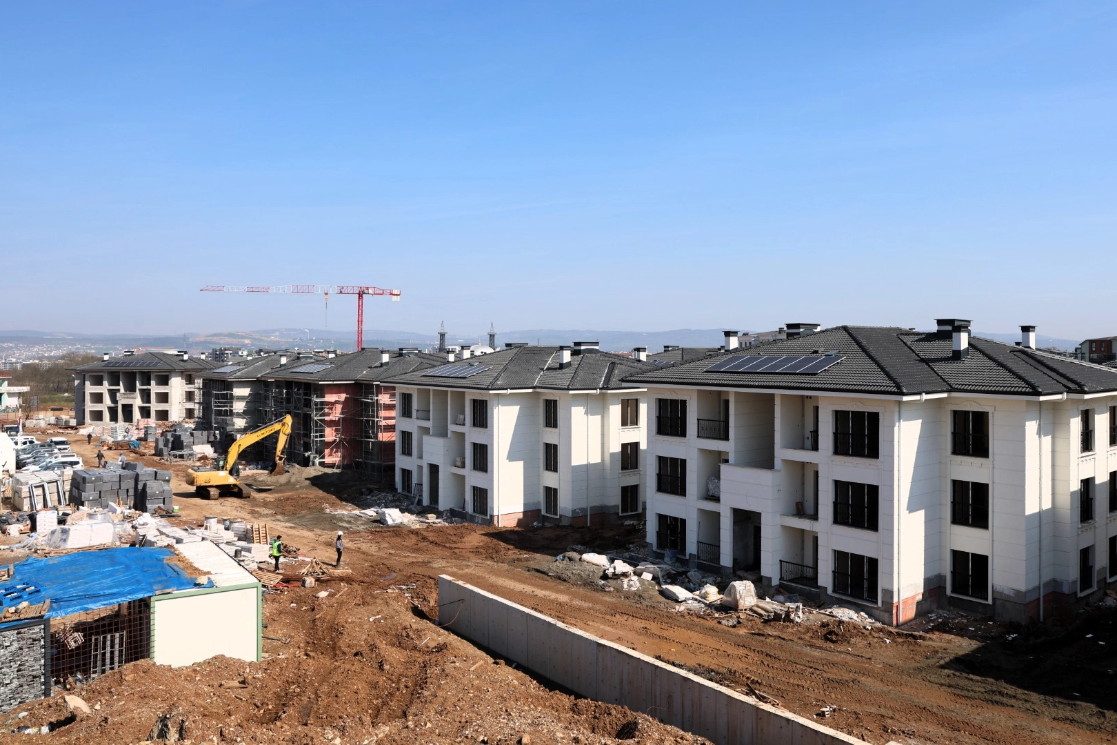 Kocaeli’de Kartepe Kent Konut Evleri’nde kaba inşaat tamamlandı