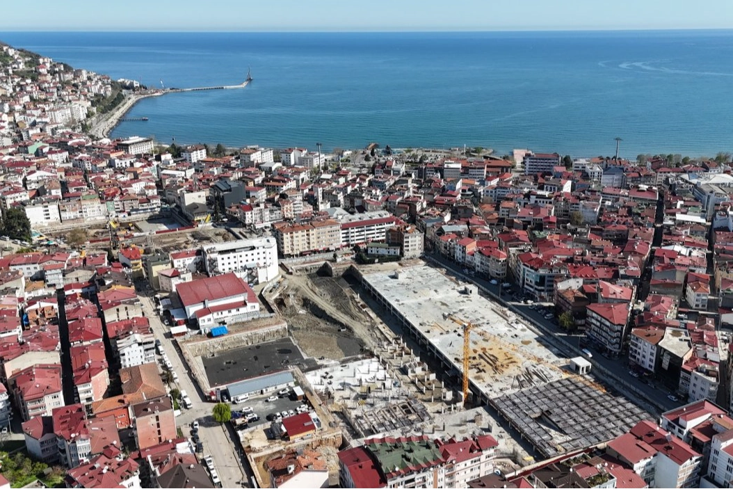 Ordu’da Millet Bahçesi 2000 araçlık otoparkla yükseliyor