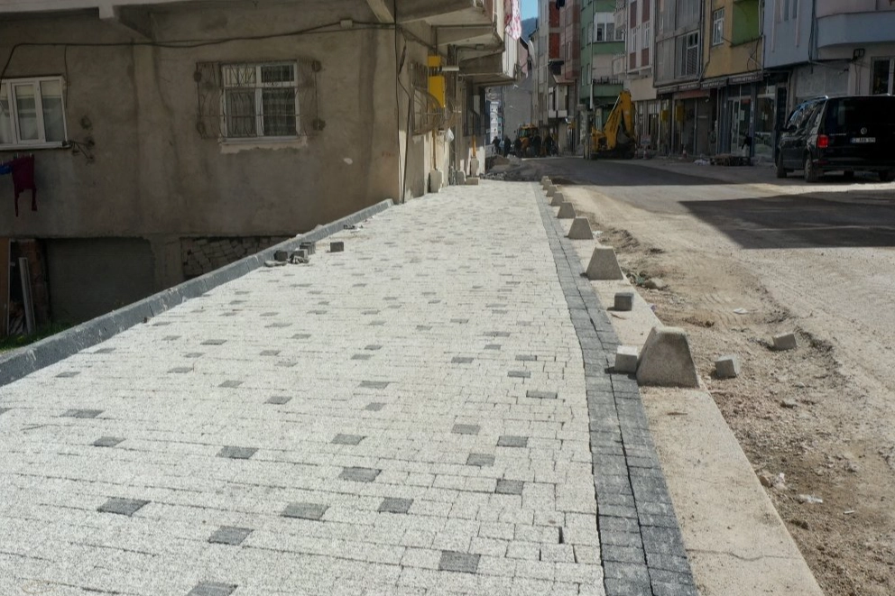 Ordu Kumru’ya modern kaldırım