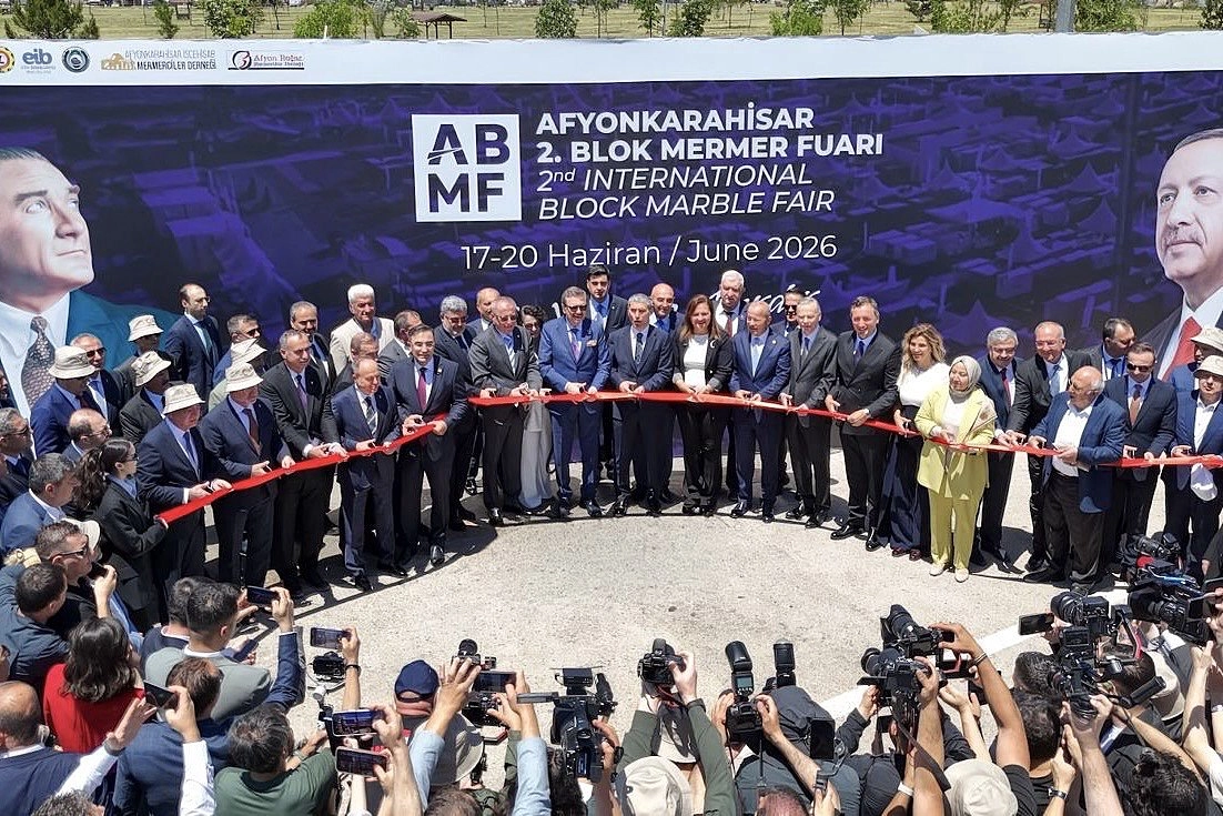Afyonkarahisar Blok Mermer Fuarı kapılarını açtı… 183 yabancı alıcı Türkiye’de