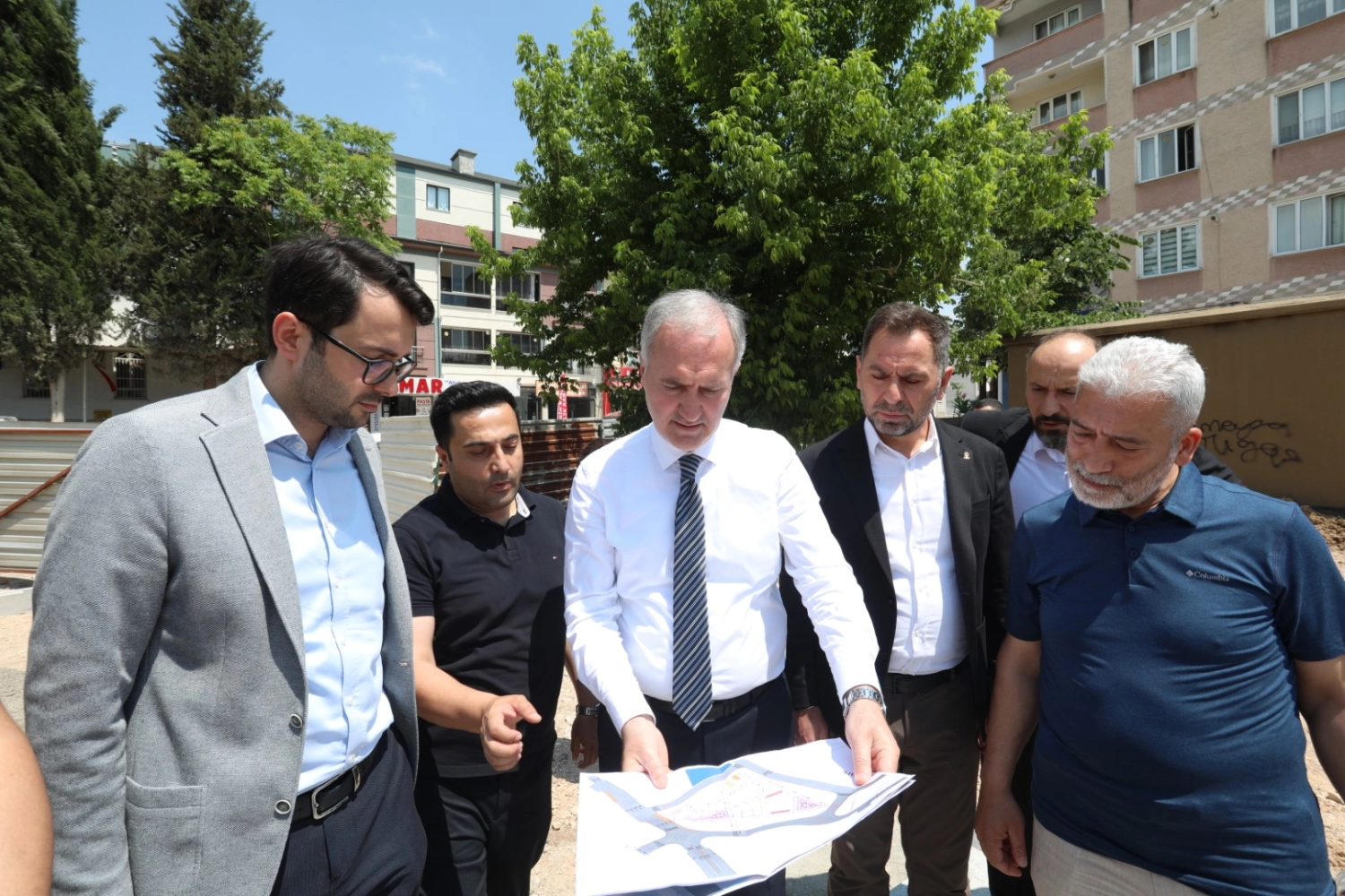 Bursa İnegöl’de Alanyurt Meydan Projesinde sona gelindi