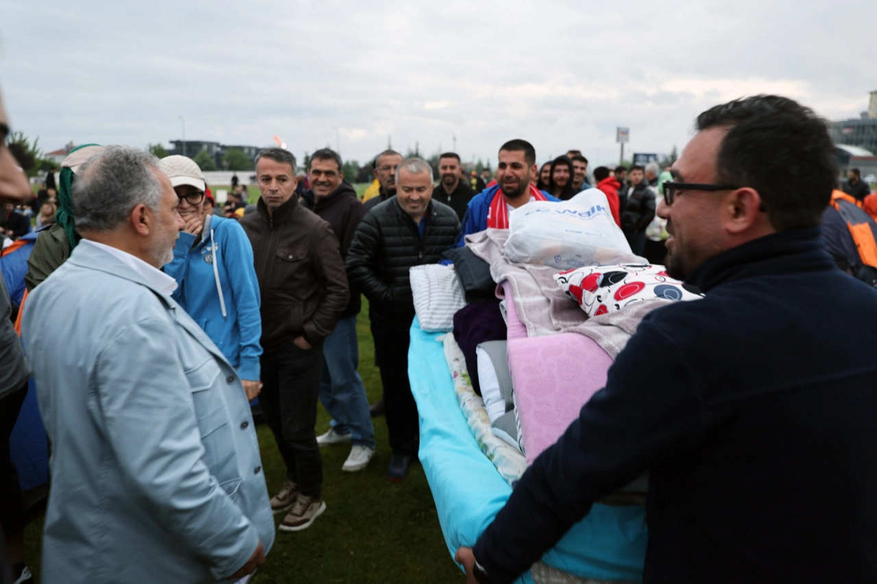 Milli heyecan Kayseri Talas’ta yürekleri ısıttı