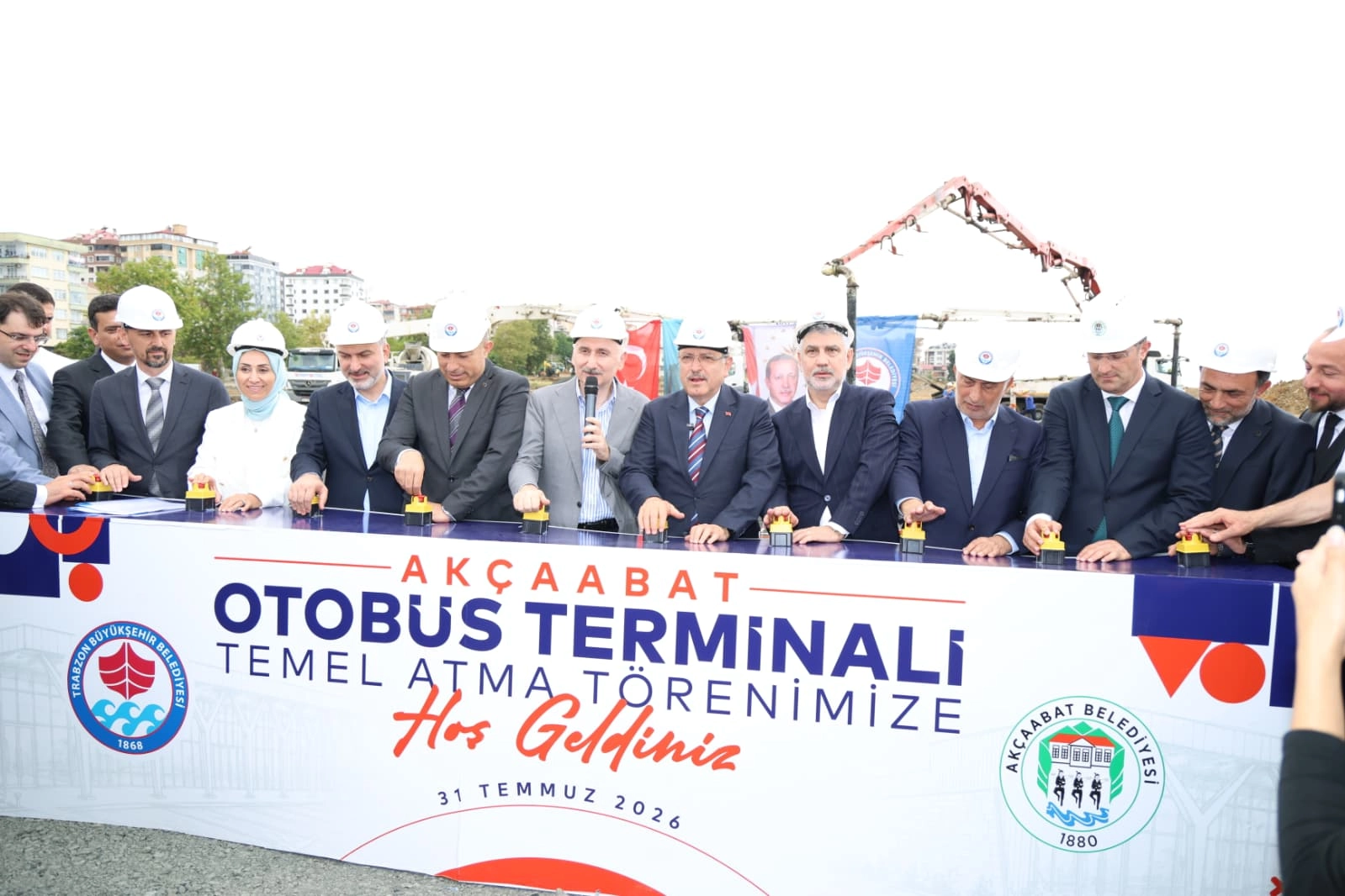 Akçaabat Otogarı’nın temeli atıldı