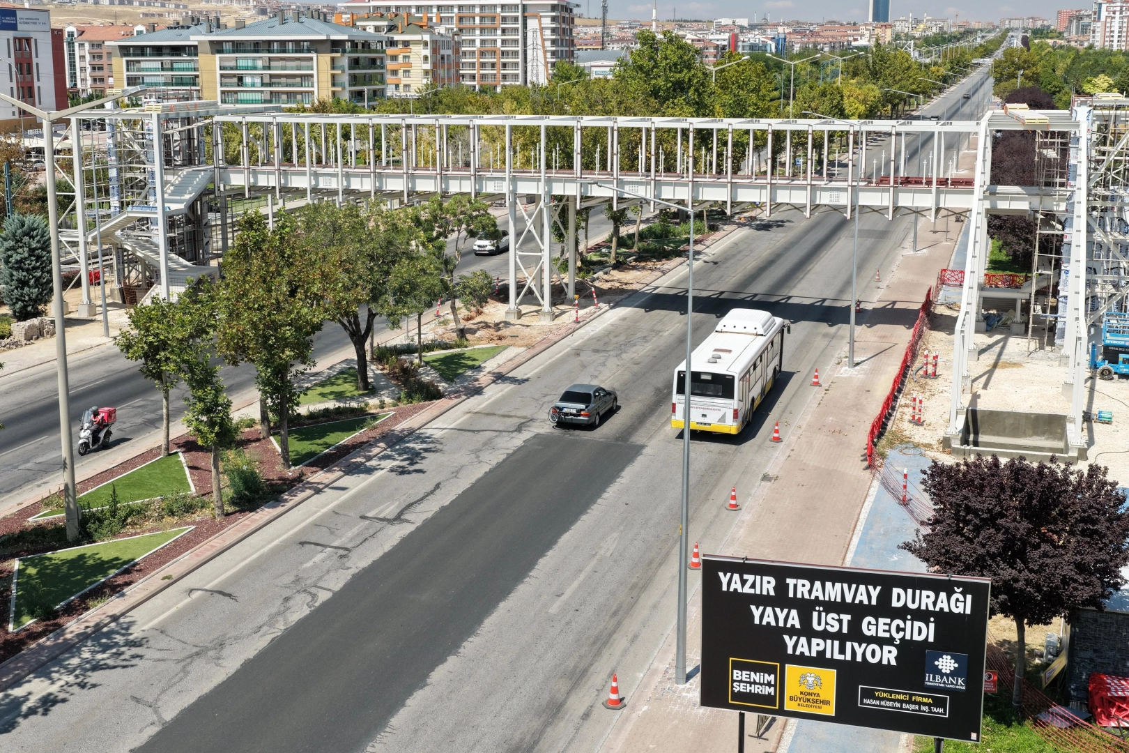 Konya’da o yaya üst geçidinin yapımı son aşamaya geldi