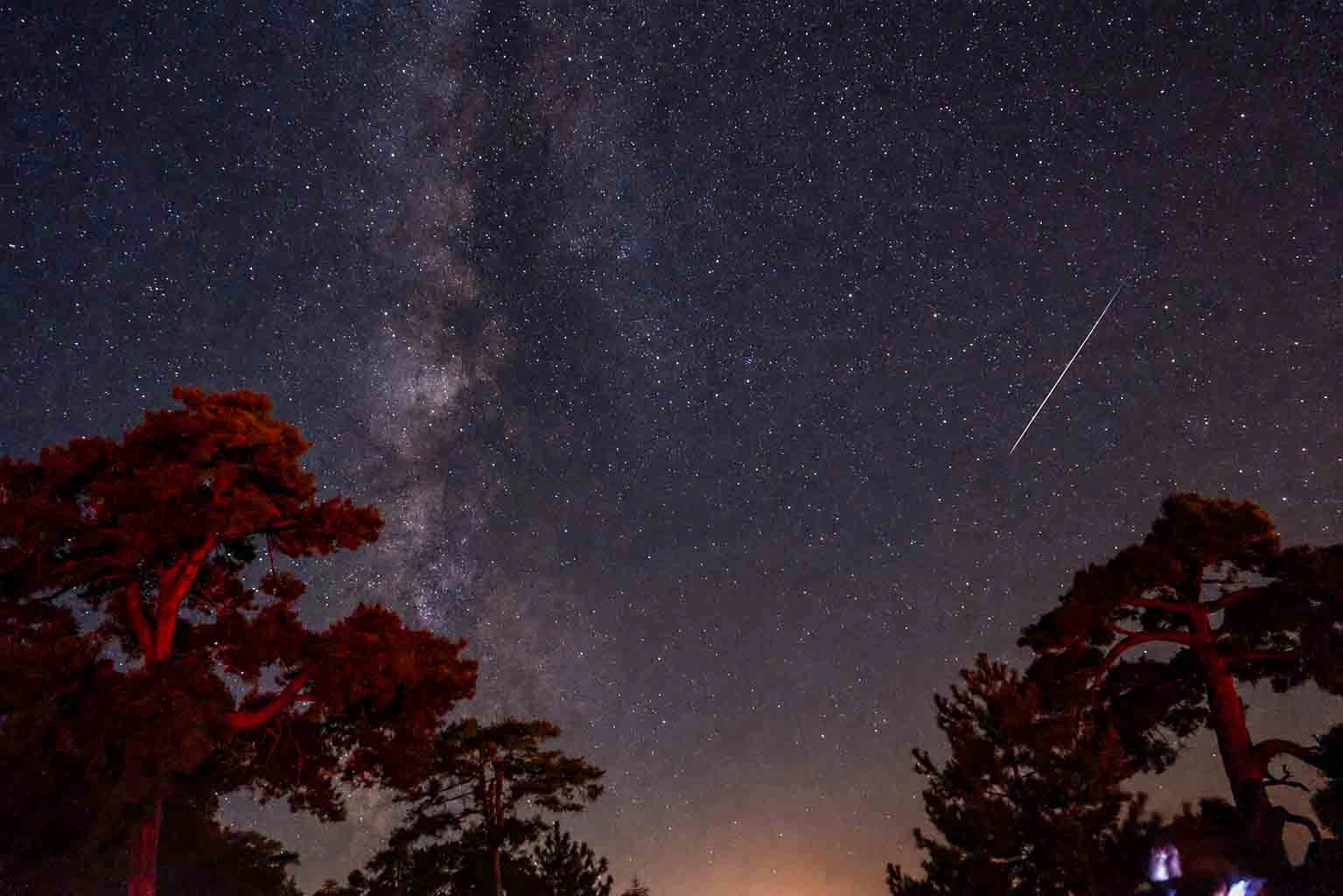 Konya Meram’da meteor yağmuru şenliğe dönüştü