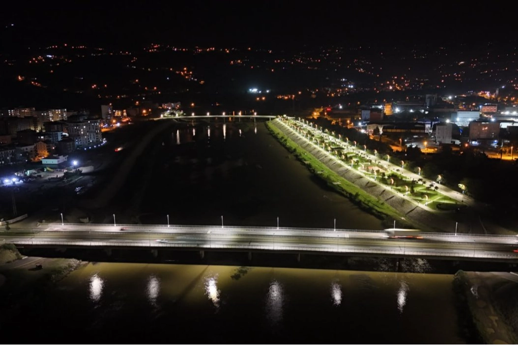 Ordu’da Melet Köprüsü ışıl ışıl oldu