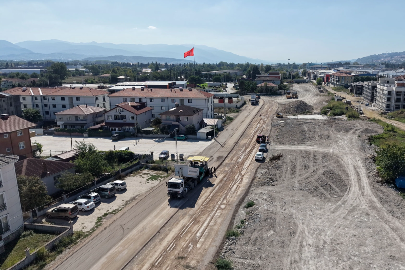 Sakarya’da Hanlı-OSB arası duble yolda çalışmalar hızlandı