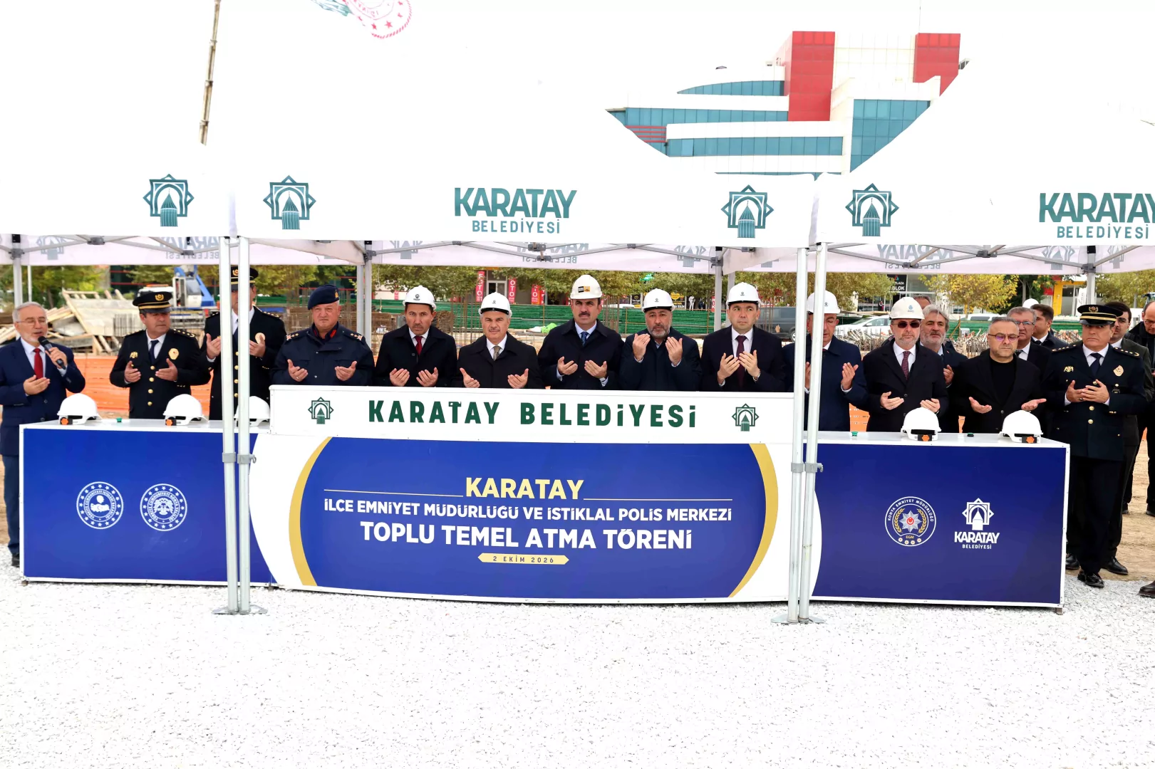 Konya Karatay’a ‘Emniyet’li toplu temel