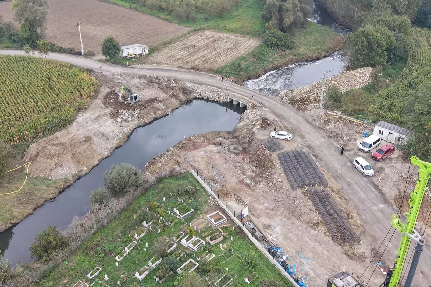 Sakarya’da Beşdeğirmen Köprüsü’ne sağlam temeller